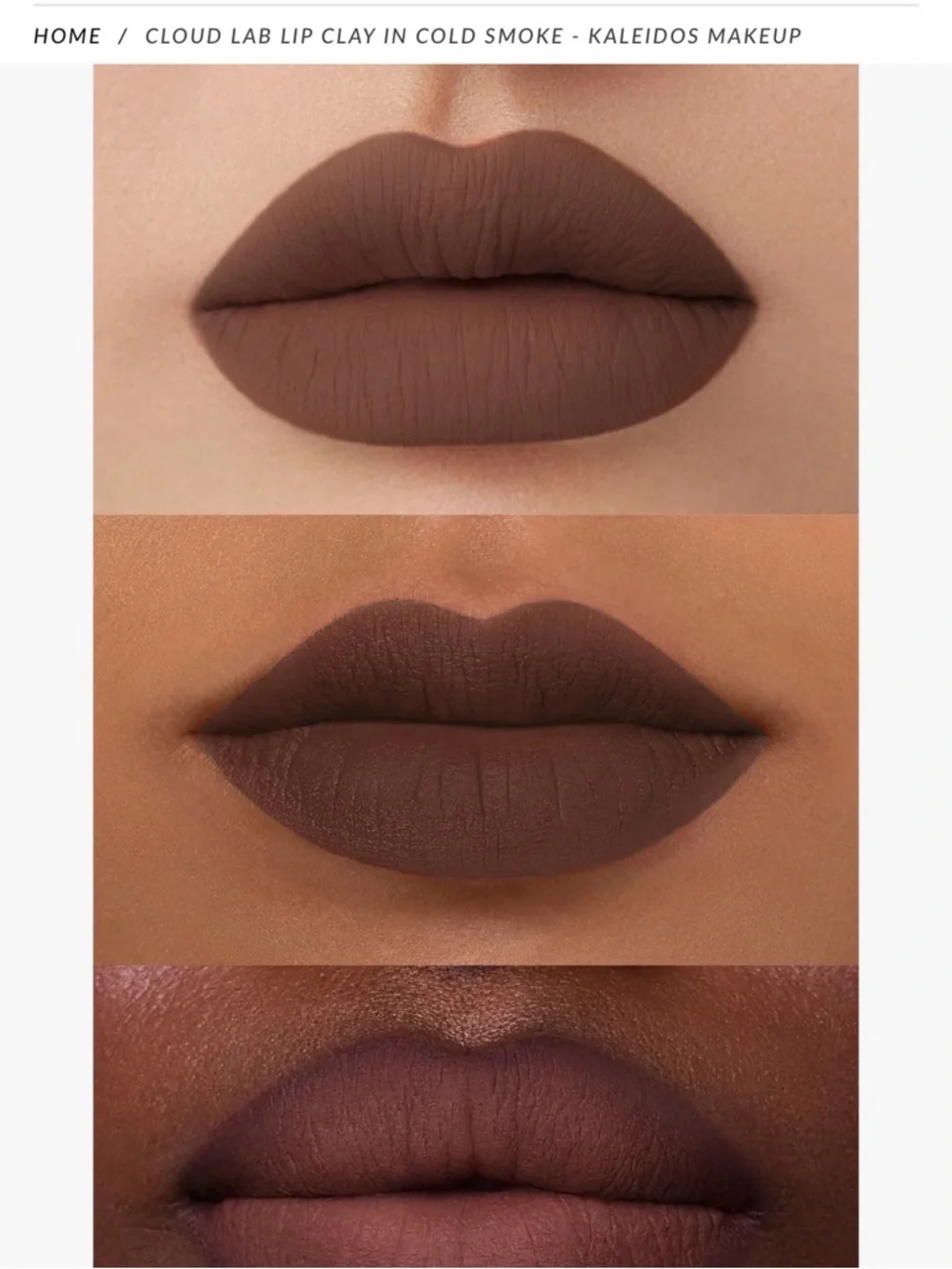 Kaleidos Cloud Lab Lip Clay - Cold Smoke